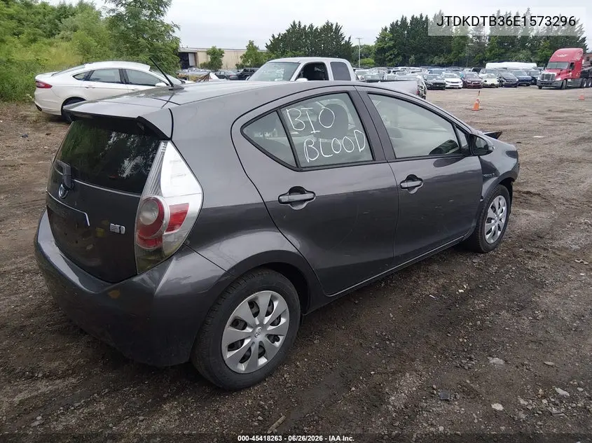 2014 Toyota Prius C Two VIN: JTDKDTB36E1573296 Lot: 45418263