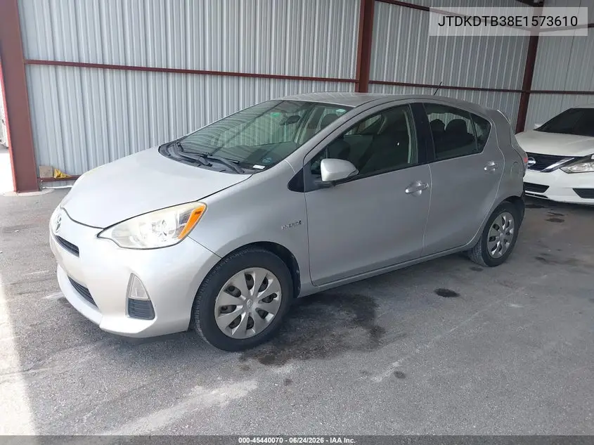2014 Toyota Prius C Two VIN: JTDKDTB38E1573610 Lot: 45440070