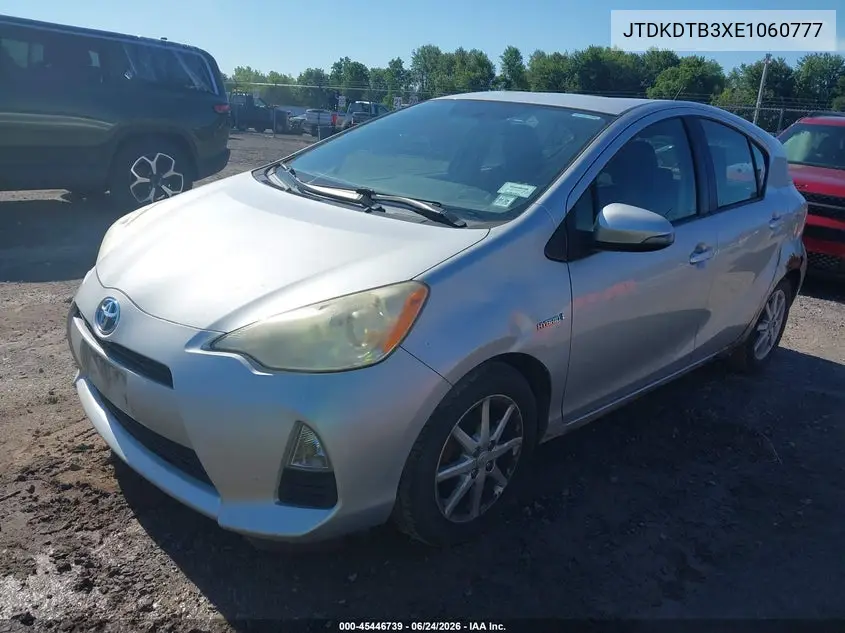 2014 Toyota Prius C Three VIN: JTDKDTB3XE1060777 Lot: 45446739