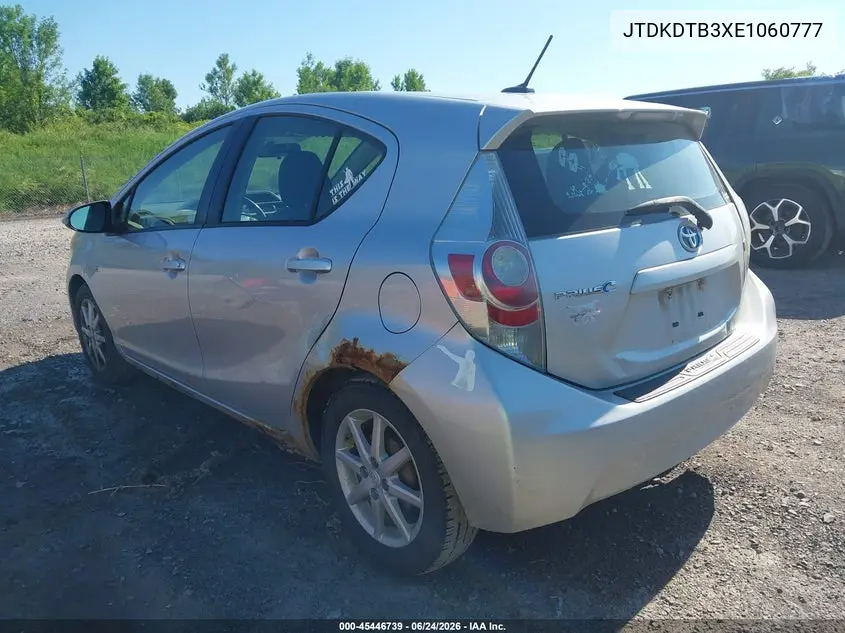 2014 Toyota Prius C Three VIN: JTDKDTB3XE1060777 Lot: 45446739