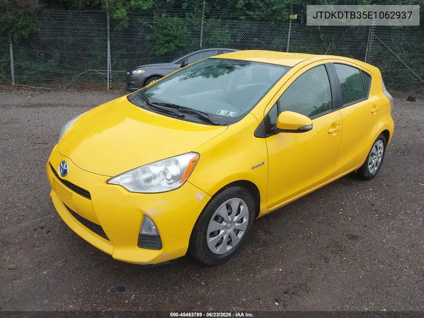 2014 Toyota Prius C Two VIN: JTDKDTB35E1062937 Lot: 45463789
