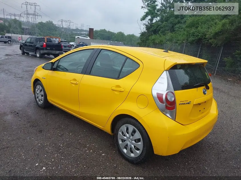 2014 Toyota Prius C Two VIN: JTDKDTB35E1062937 Lot: 45463789