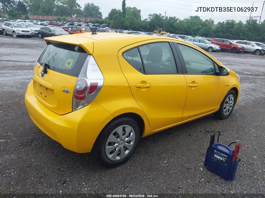 2014 Toyota Prius C Two VIN: JTDKDTB35E1062937 Lot: 45463789