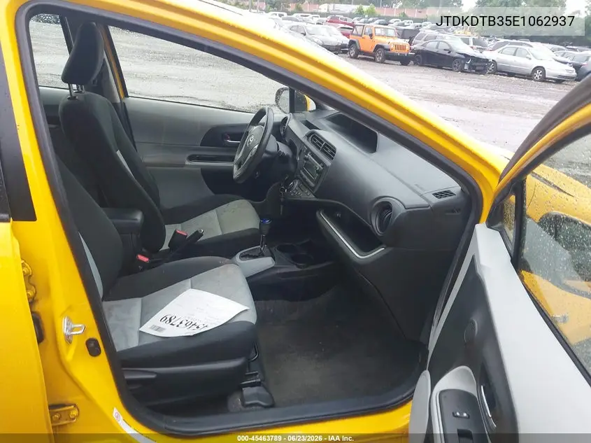 2014 Toyota Prius C Two VIN: JTDKDTB35E1062937 Lot: 45463789