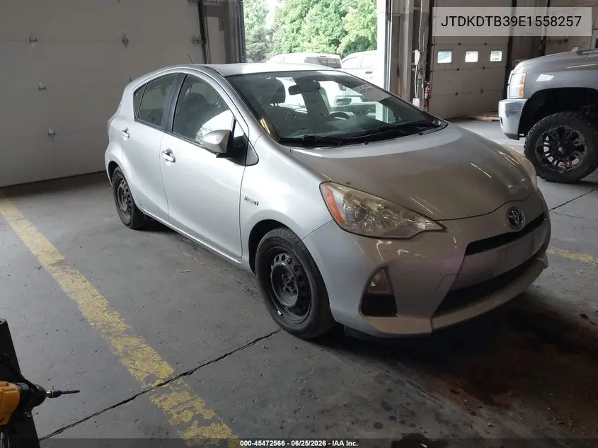 2014 Toyota Prius C Two VIN: JTDKDTB39E1558257 Lot: 45472566