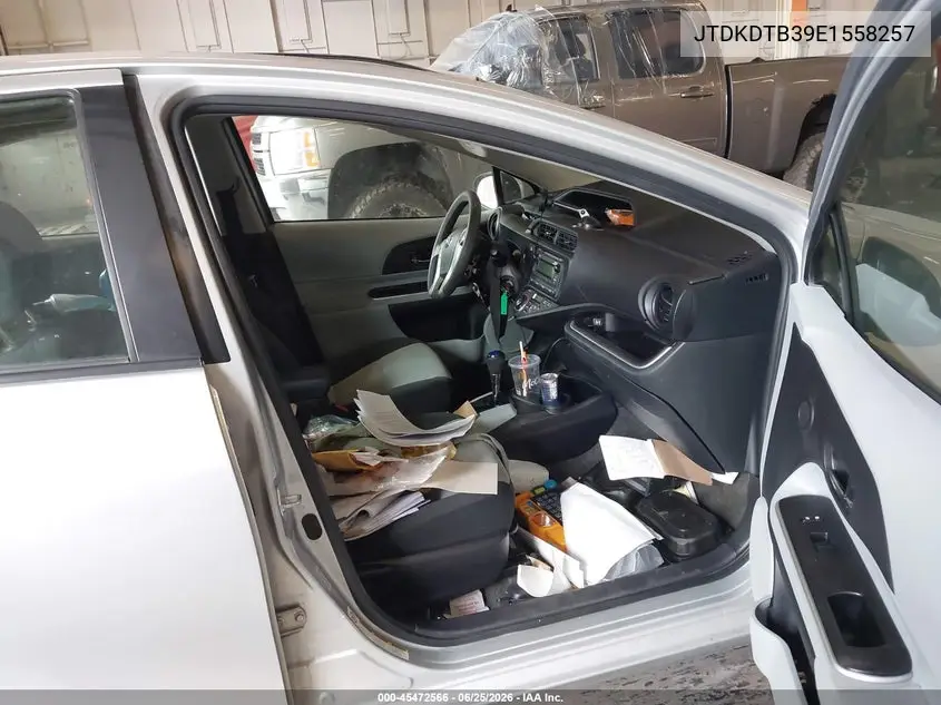 2014 Toyota Prius C Two VIN: JTDKDTB39E1558257 Lot: 45472566