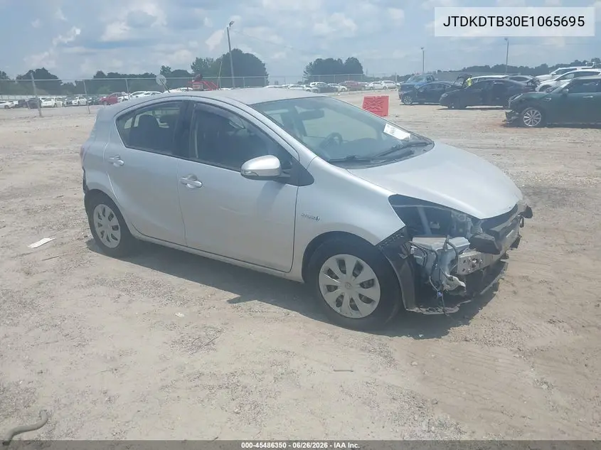 2014 Toyota Prius C Two VIN: JTDKDTB30E1065695 Lot: 45486350