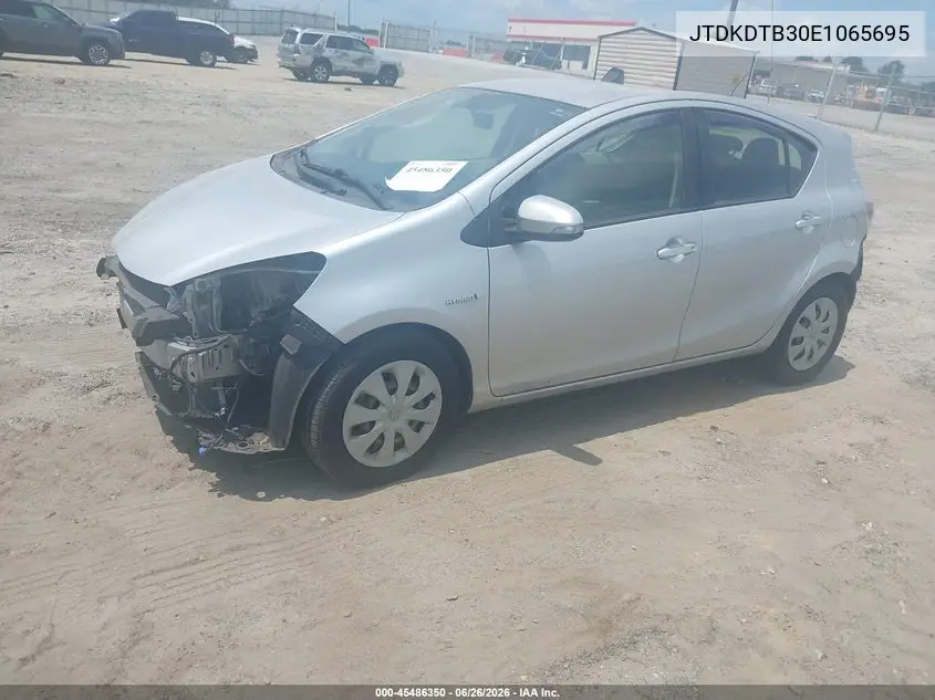 2014 Toyota Prius C Two VIN: JTDKDTB30E1065695 Lot: 45486350