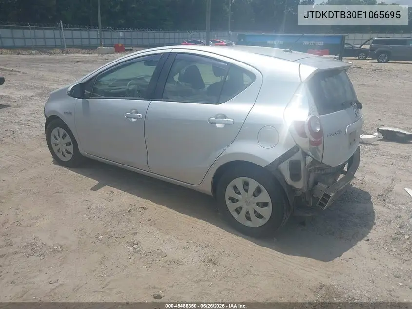 2014 Toyota Prius C Two VIN: JTDKDTB30E1065695 Lot: 45486350