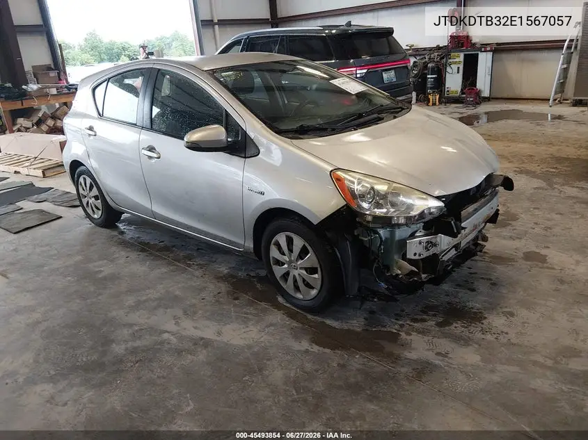 2014 Toyota Prius C Two VIN: JTDKDTB32E1567057 Lot: 45493854