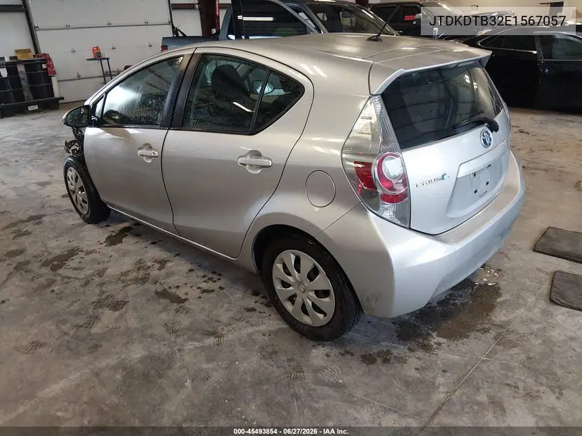 2014 Toyota Prius C Two VIN: JTDKDTB32E1567057 Lot: 45493854