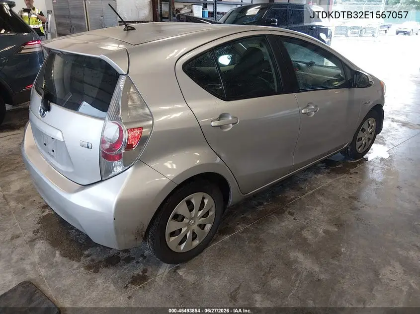 2014 Toyota Prius C Two VIN: JTDKDTB32E1567057 Lot: 45493854