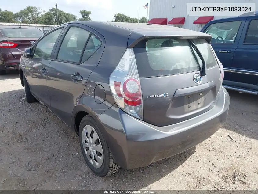 2014 Toyota Prius C Two VIN: JTDKDTB3XE1083024 Lot: 45507957