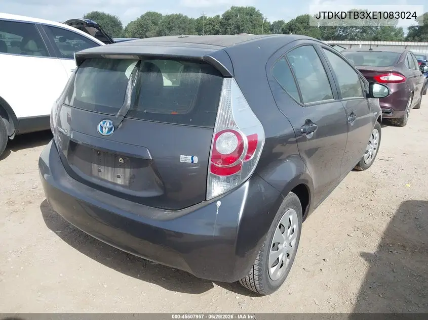 2014 Toyota Prius C Two VIN: JTDKDTB3XE1083024 Lot: 45507957