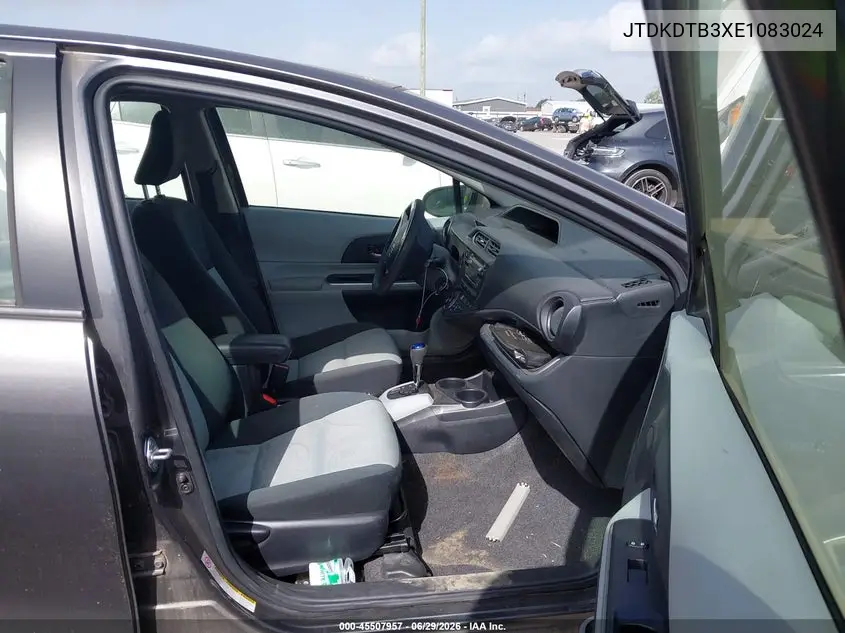 2014 Toyota Prius C Two VIN: JTDKDTB3XE1083024 Lot: 45507957