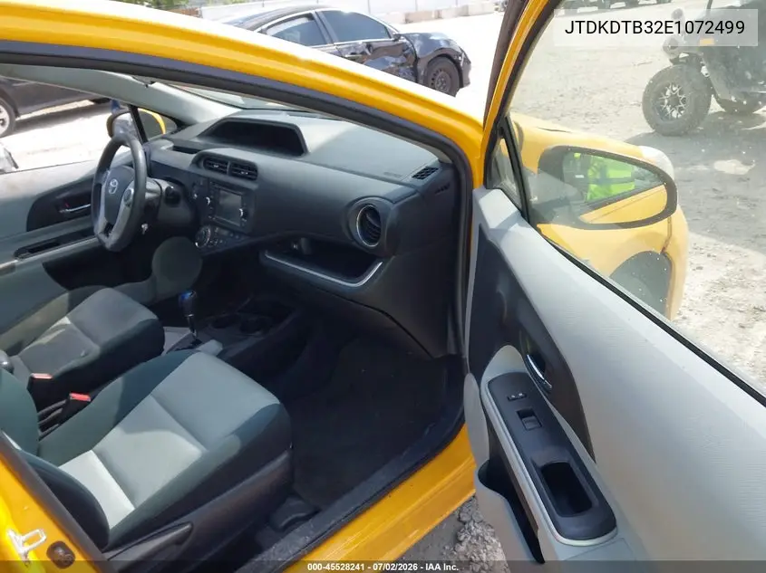 2014 Toyota Prius C Three VIN: JTDKDTB32E1072499 Lot: 45528241