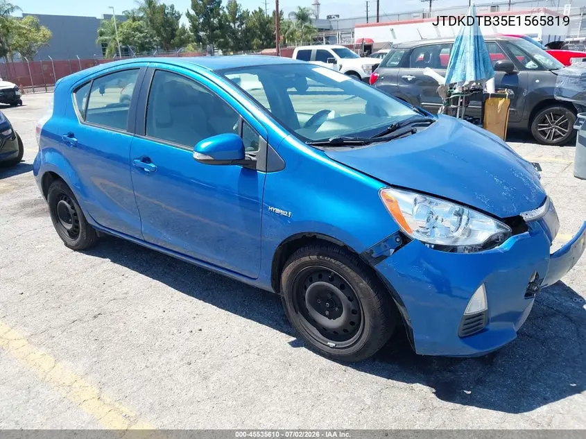 2014 Toyota Prius C One VIN: JTDKDTB35E1565819 Lot: 45535610