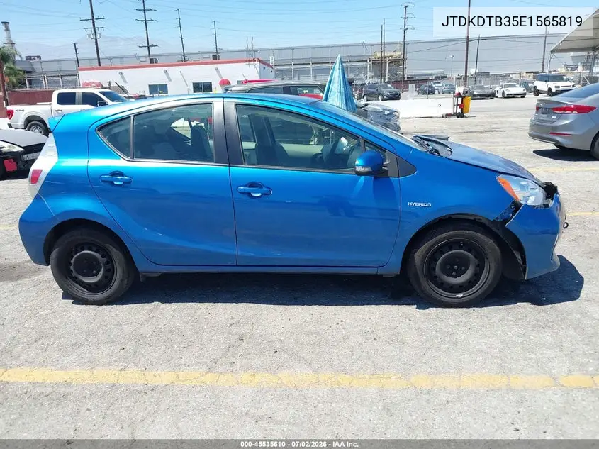 2014 Toyota Prius C One VIN: JTDKDTB35E1565819 Lot: 45535610