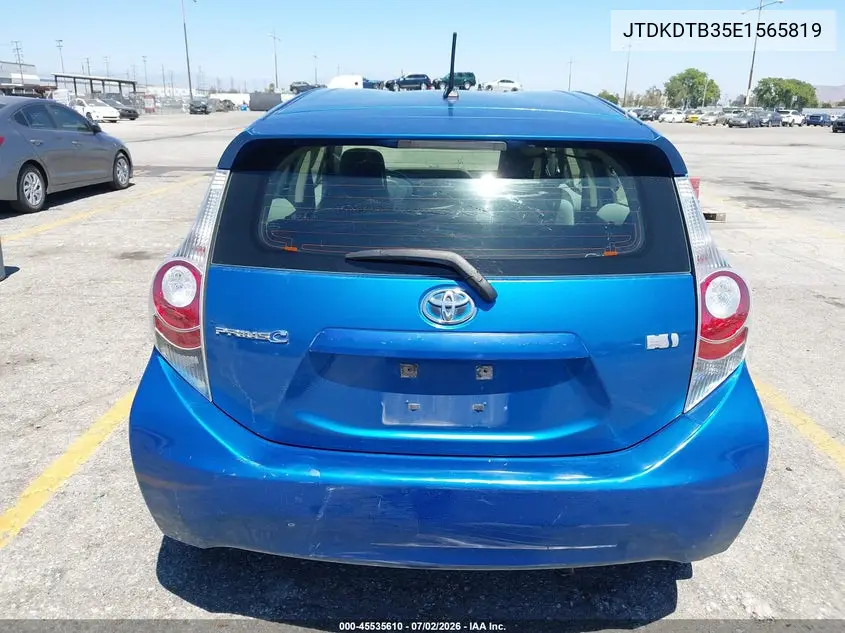 2014 Toyota Prius C One VIN: JTDKDTB35E1565819 Lot: 45535610