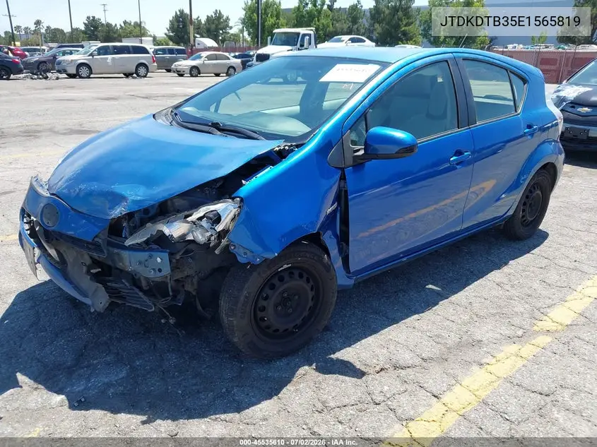 2014 Toyota Prius C One VIN: JTDKDTB35E1565819 Lot: 45535610