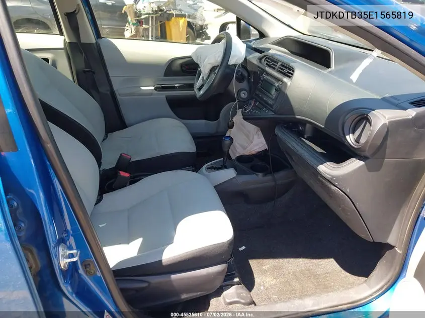 2014 Toyota Prius C One VIN: JTDKDTB35E1565819 Lot: 45535610
