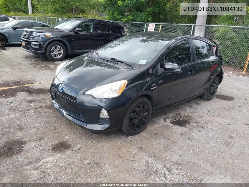 2014 Toyota Prius C One VIN: JTDKDTB3XE1084139 Lot: 45541179