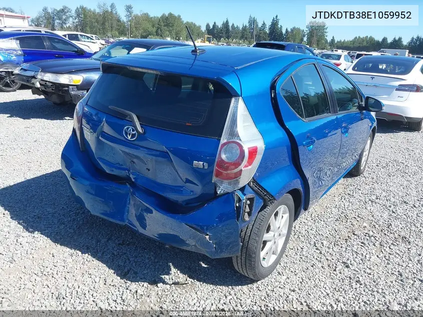 2014 Toyota Prius C Three VIN: JTDKDTB38E1059952 Lot: 45581874