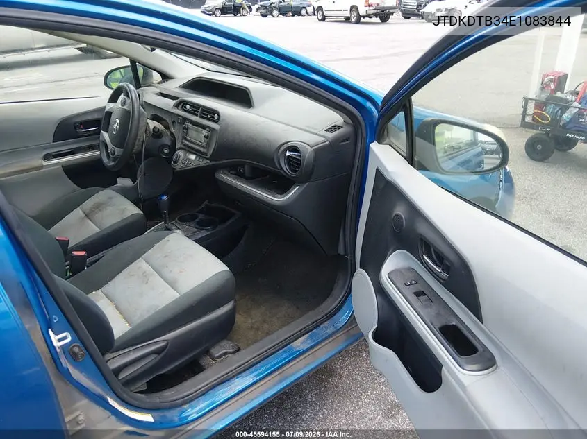 2014 Toyota Prius C Two VIN: JTDKDTB34E1083844 Lot: 45594155