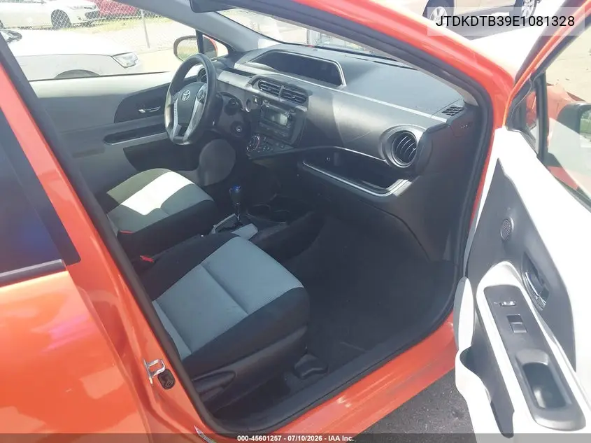 2014 Toyota Prius C Two VIN: JTDKDTB39E1081328 Lot: 45601257