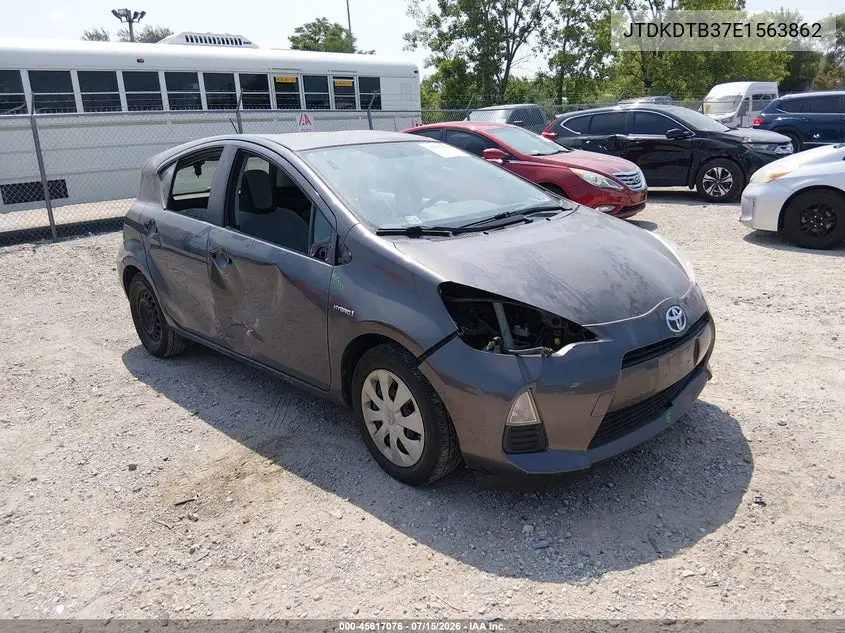 2014 Toyota Prius C One VIN: JTDKDTB37E1563862 Lot: 45617076