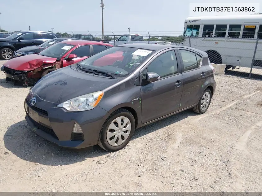 2014 Toyota Prius C One VIN: JTDKDTB37E1563862 Lot: 45617076