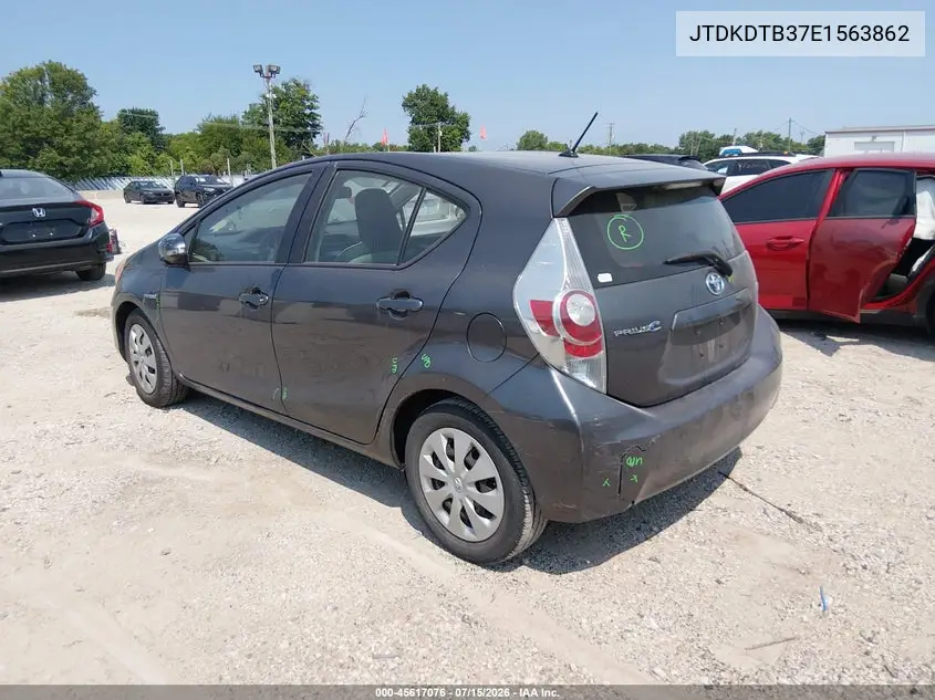 2014 Toyota Prius C One VIN: JTDKDTB37E1563862 Lot: 45617076