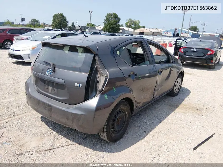 2014 Toyota Prius C One VIN: JTDKDTB37E1563862 Lot: 45617076