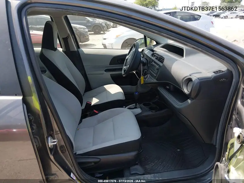 2014 Toyota Prius C One VIN: JTDKDTB37E1563862 Lot: 45617076