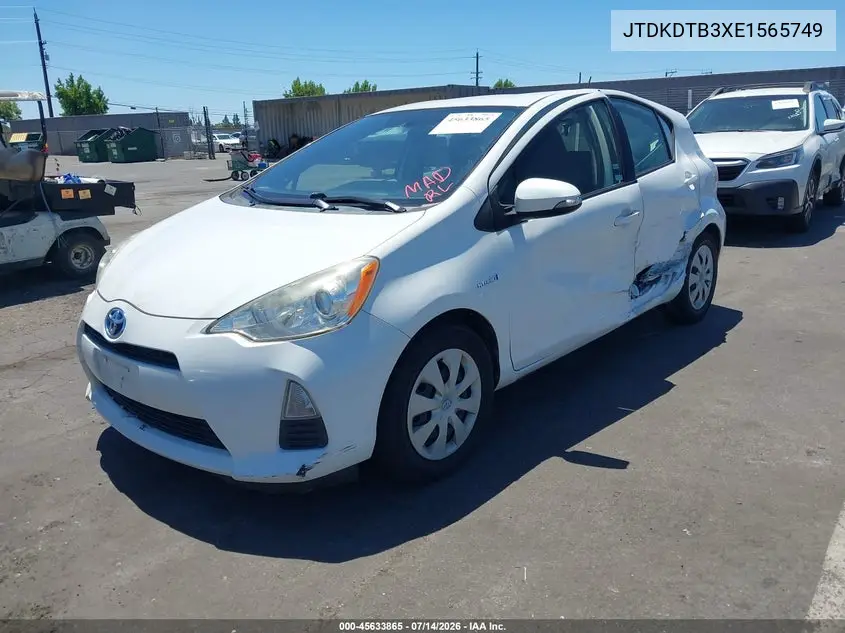 2014 Toyota Prius C Three VIN: JTDKDTB3XE1565749 Lot: 45633865
