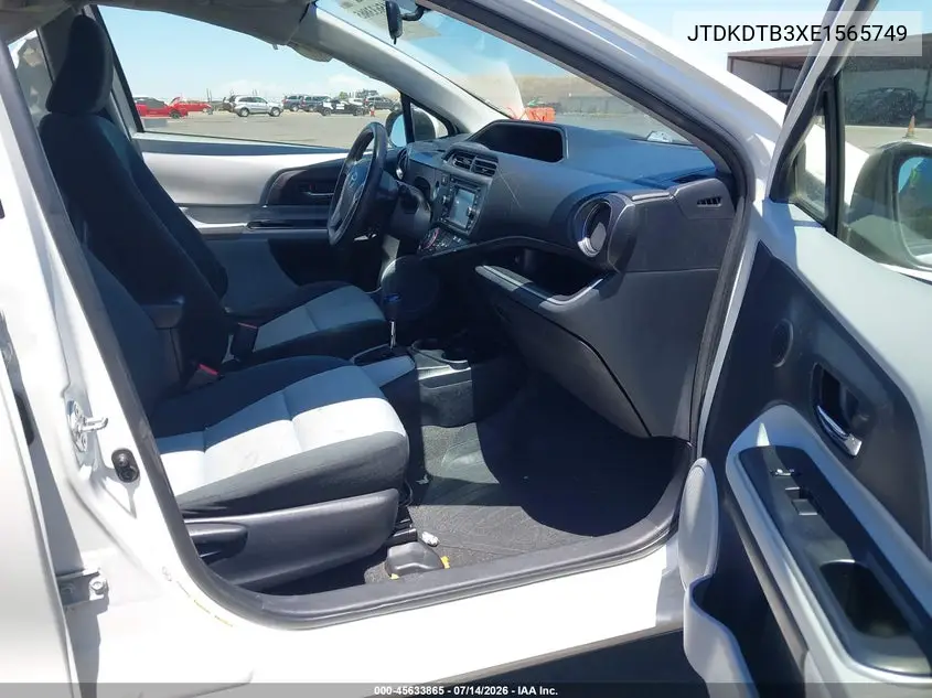 2014 Toyota Prius C Three VIN: JTDKDTB3XE1565749 Lot: 45633865