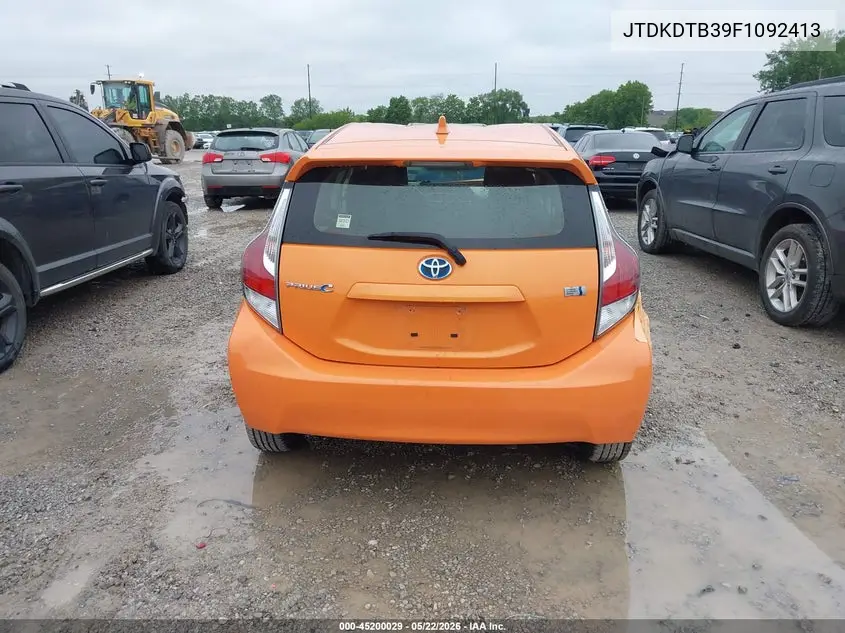 2015 Toyota Prius C Two VIN: JTDKDTB39F1092413 Lot: 45200029