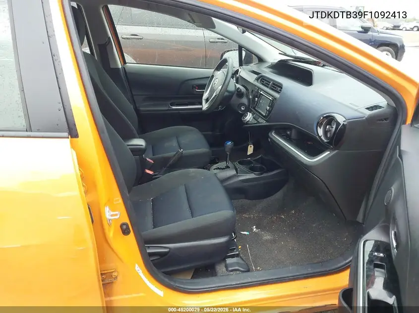 2015 Toyota Prius C Two VIN: JTDKDTB39F1092413 Lot: 45200029