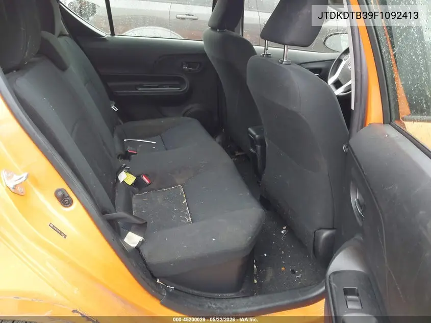 2015 Toyota Prius C Two VIN: JTDKDTB39F1092413 Lot: 45200029