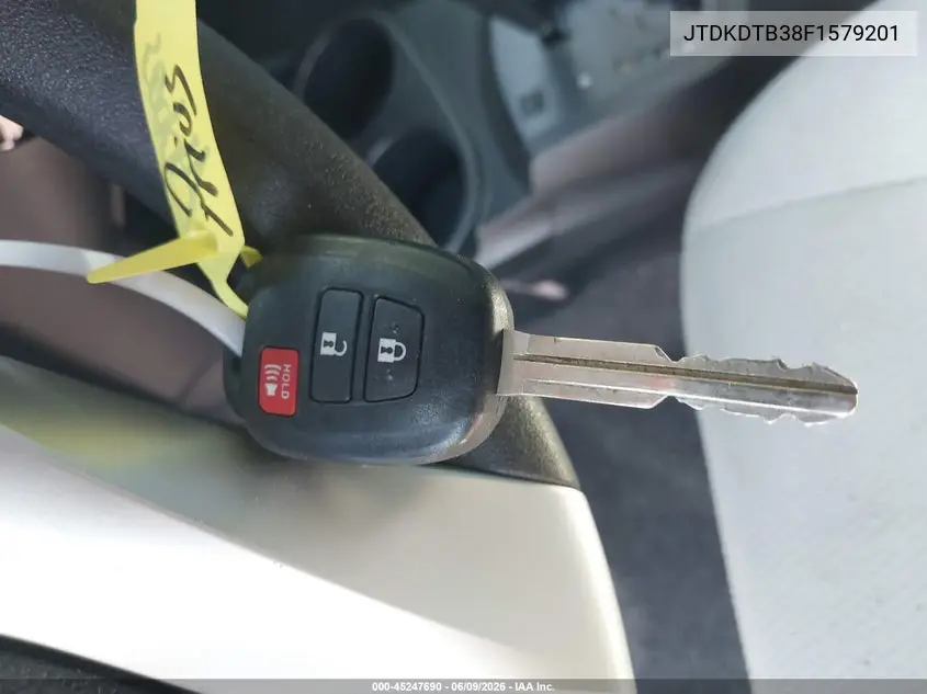 2015 Toyota Prius C One VIN: JTDKDTB38F1579201 Lot: 45247690