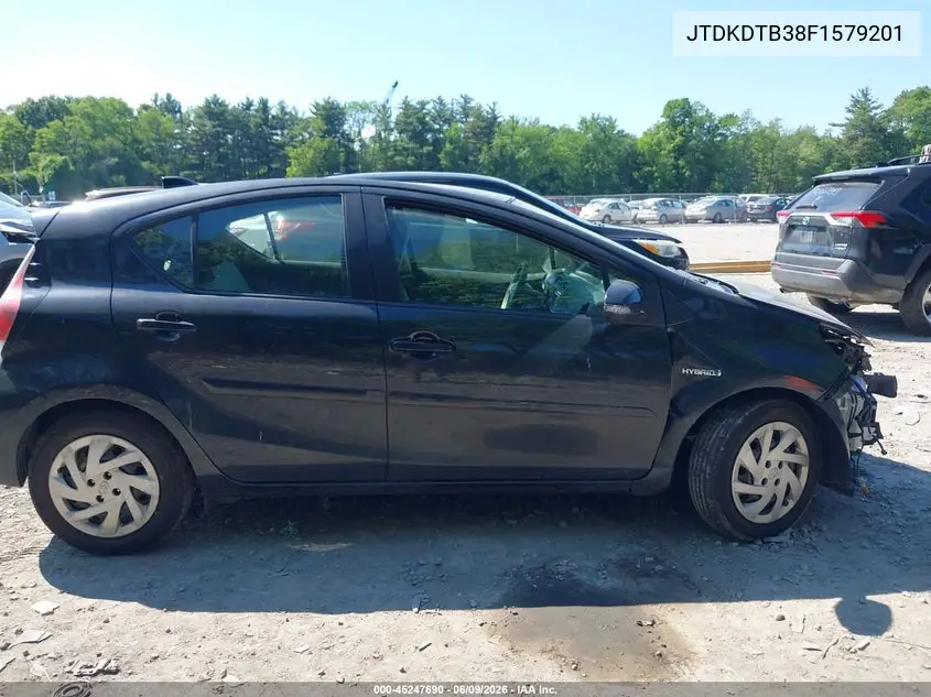 2015 Toyota Prius C One VIN: JTDKDTB38F1579201 Lot: 45247690