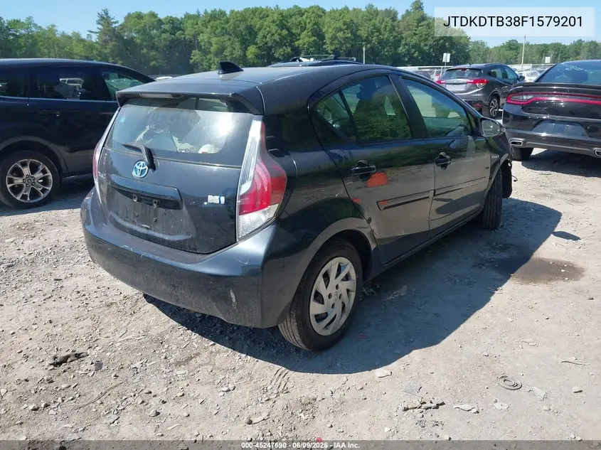 2015 Toyota Prius C One VIN: JTDKDTB38F1579201 Lot: 45247690