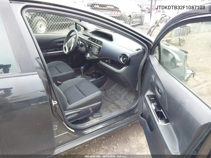 2015 Toyota Prius C Three VIN: JTDKDTB32F1087103 Lot: 45351968