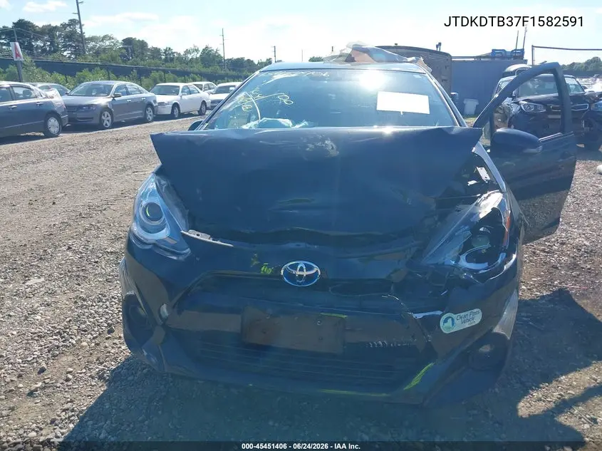 2015 Toyota Prius C Three VIN: JTDKDTB37F1582591 Lot: 45451406