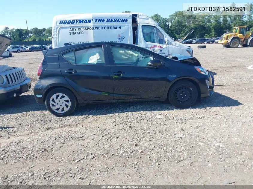 2015 Toyota Prius C Three VIN: JTDKDTB37F1582591 Lot: 45451406