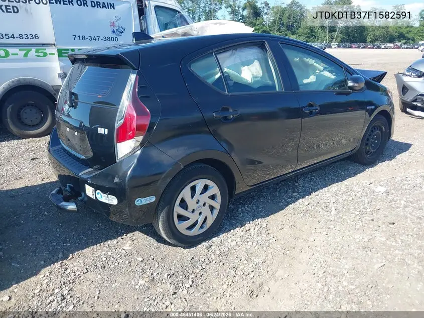 2015 Toyota Prius C Three VIN: JTDKDTB37F1582591 Lot: 45451406