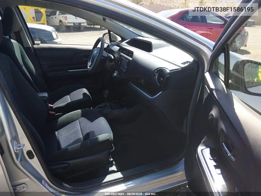 2015 Toyota Prius C Two VIN: JTDKDTB38F1586195 Lot: 45473651