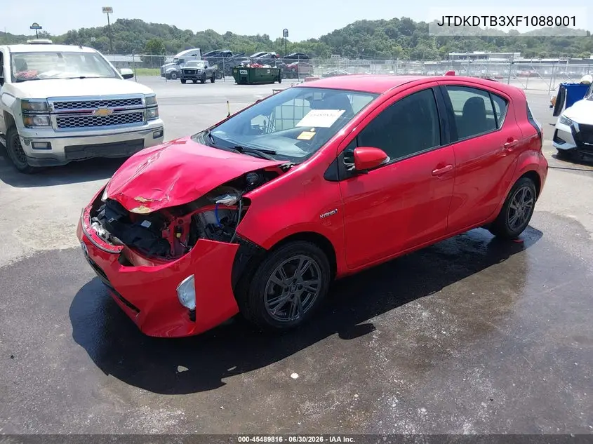 2015 Toyota Prius C Two VIN: JTDKDTB3XF1088001 Lot: 45489816