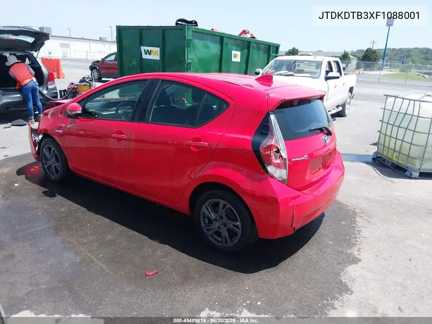 2015 Toyota Prius C Two VIN: JTDKDTB3XF1088001 Lot: 45489816