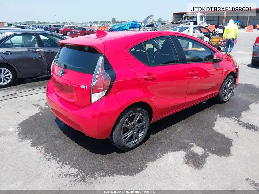 2015 Toyota Prius C Two VIN: JTDKDTB3XF1088001 Lot: 45489816